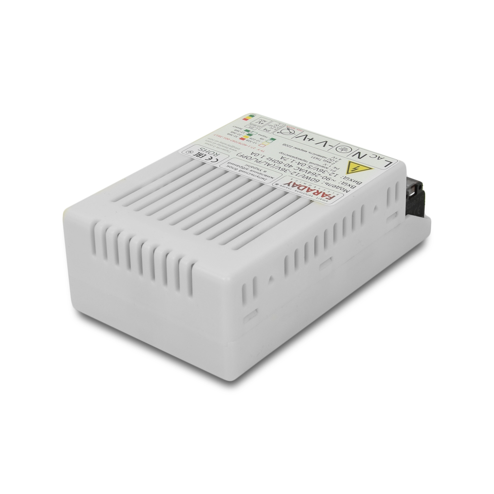 Блок живлення Faraday Electronics 40Wt/12-36V/PL в пластиковому корпусі