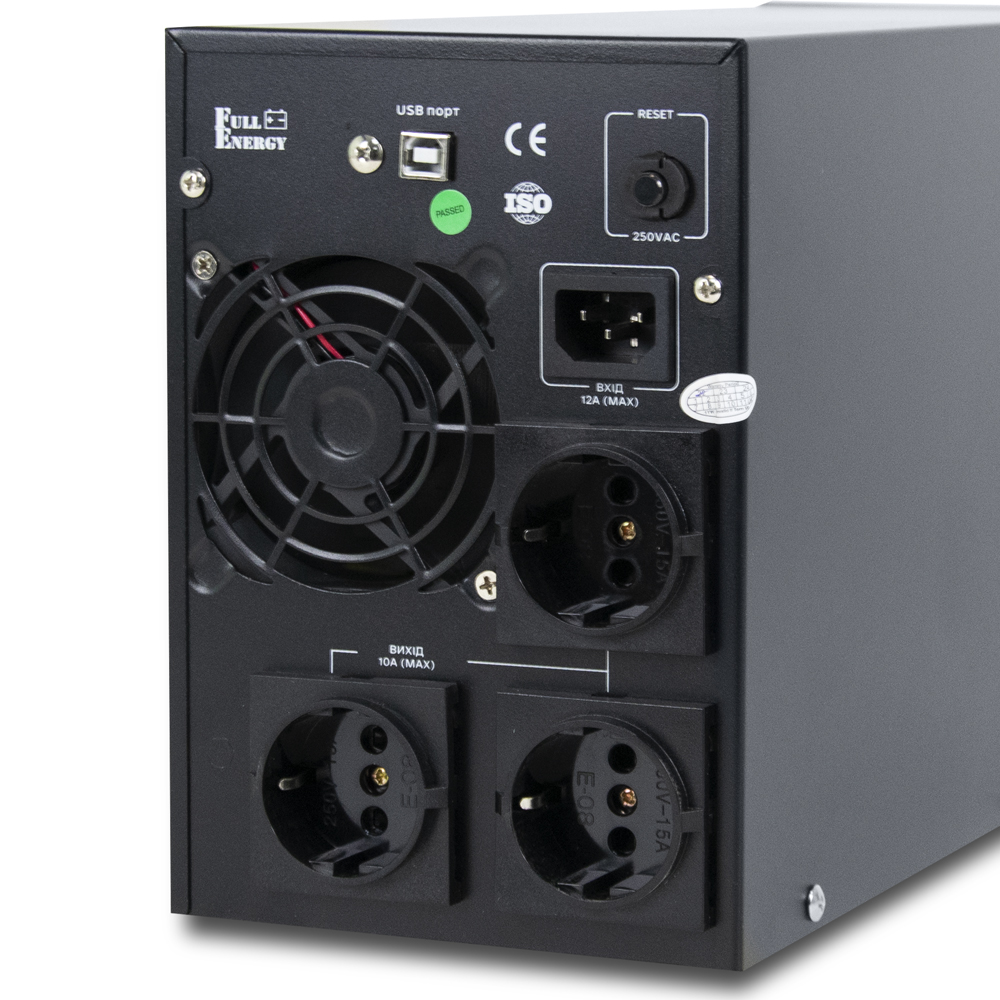 Автономне ДБЖ Full Energy BBGP-220/30Pro 2000 ВА/1600 Вт online з РК-дисплеєм і правильною синусоїдою