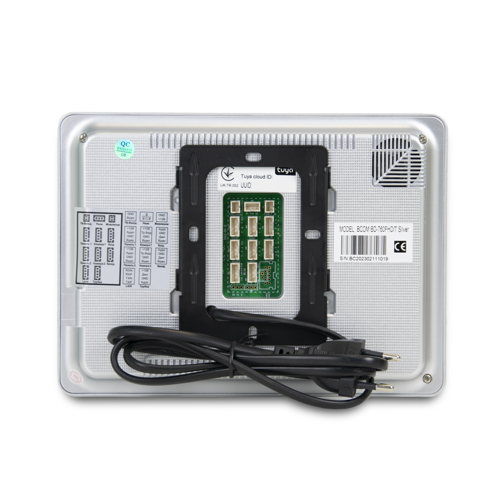 Комплект Wi-Fi відеодомофонa BCOM BD-760FHD/T Silver з підтримкою Tuya Smart + BT-400FHD Silver