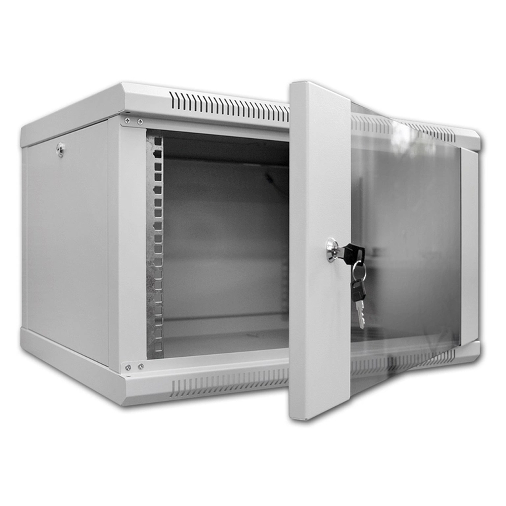 Шкаф серверный SteelNet 7U 600 x 400 для сетевого оборудования (стекло, серый)
