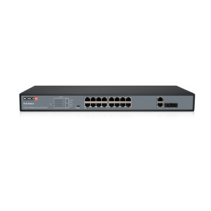 16-портовий PoE-комутатор Provision-ISR PoES-16250C+2Combo-V2 некерований