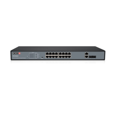16-портовий PoE-комутатор Provision-ISR PoES-16250C+2Combo-V2 некерований