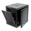 Шкаф серверный SteelNet 12U 600 x 600 для сетевого оборудования (стекло, черный)