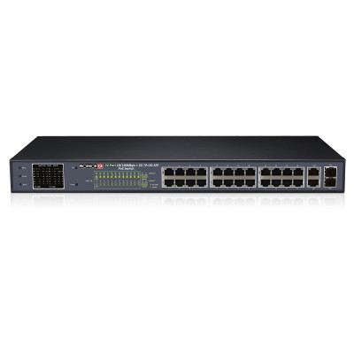 24-портовый PoE-коммутатор Provision-ISR PoES-24370CL+2G+2SFP неуправляемый