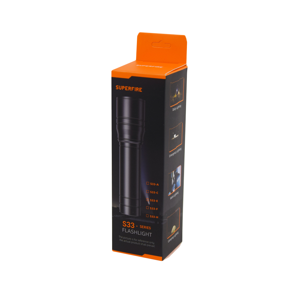 Ручной фонарик SUPERFIRE S33-C, перезаряжаемый, с мощностью 5 Вт