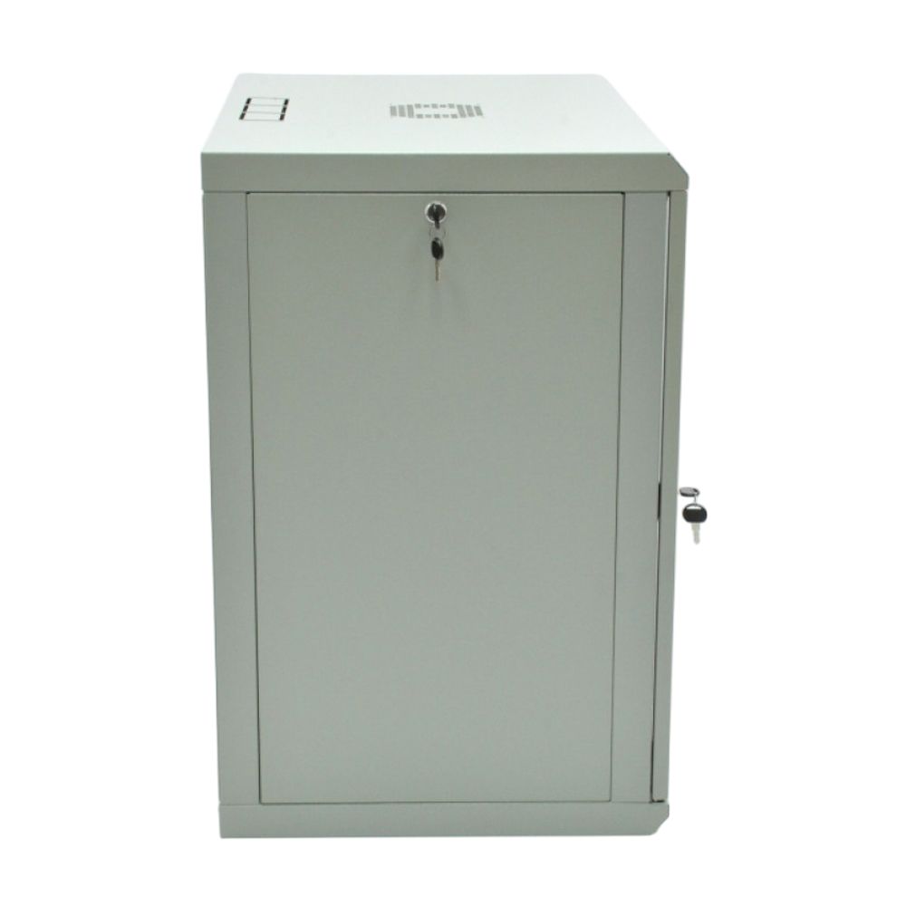 Шафа серверна SteelNet 15U 600 x 500 для мережевого обладнання (скло, сірий)