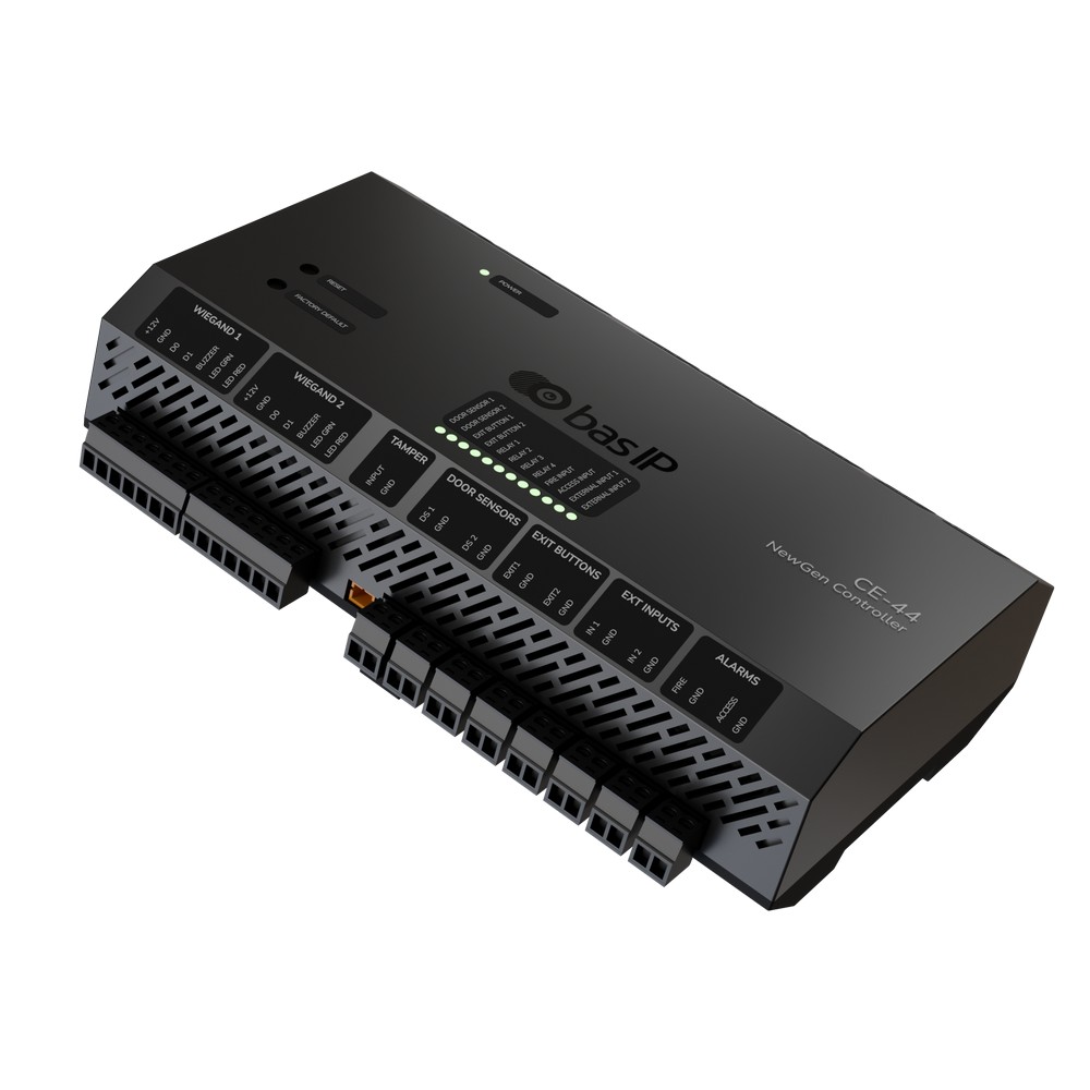 Сетевой контроллер Bas-IP CE-44P Black для 2 дверей