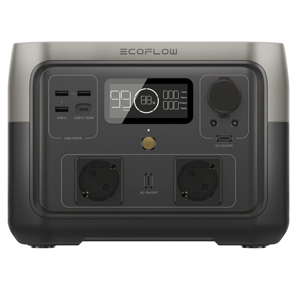 Портативный источник питания EcoFlow RIVER 2 Max (500W / 512Wh) LiFePO4 (ZMR610-B-EU)