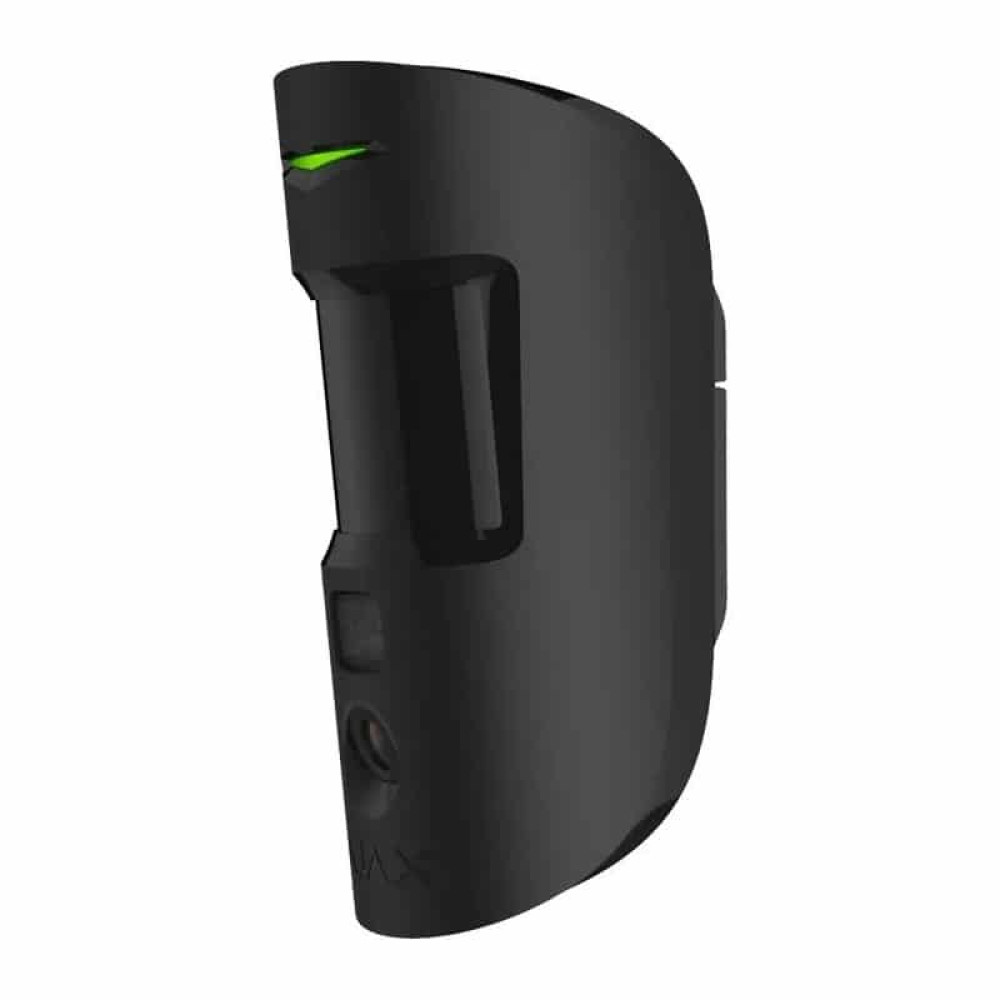 Бездротовий датчик руху Ajax MotionCam (PhOD) Jeweller black з підтримкою фотоверифікації
