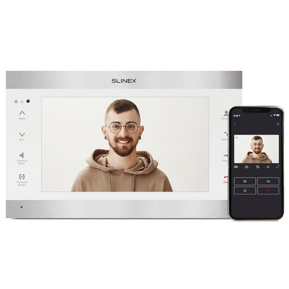 Wi-Fi Відеодомофон Slinex SL-10IPTHD silver+white