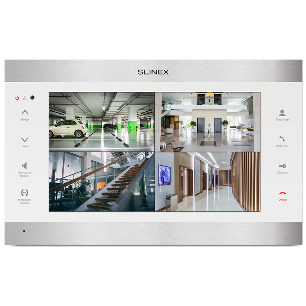 Wi-Fi Відеодомофон Slinex SL-10IPTHD silver+white