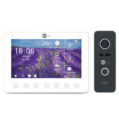 Комплект відеодомофона NeoLight NeoKIT HD+ WF Black