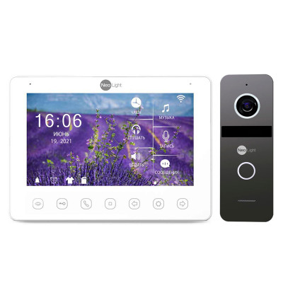 Комплект відеодомофона NeoLight NeoKIT HD+ WF Graphite