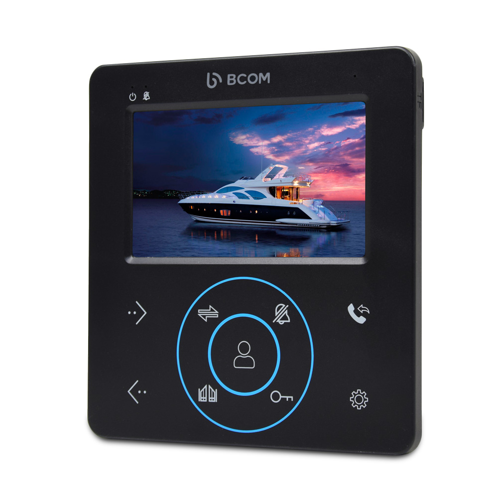 Комплект відеодомофону BCOM BD-480M Black Kit