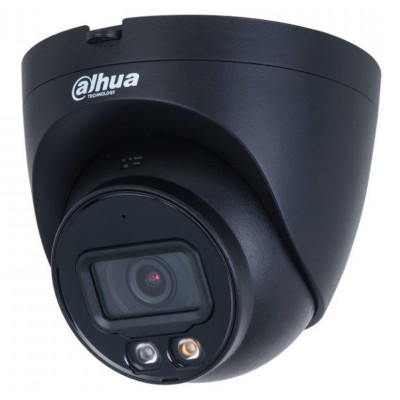 4 Мп IP видеокамера Dahua DH-IPC-HDW2449T-S-IL-BE (2.8 мм) black WizSense с двойной подсветкой и микрофоном 