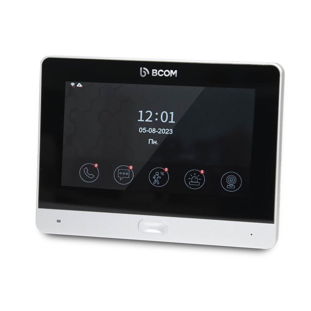 Wi-Fi видеодомофон BCOM BD-760FHD/T Silver с поддержкой Tuya Smart