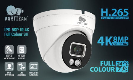 В Новый Год с Новой Камерой: Partizan IPD-5SP-IR 4K Full Colour SH