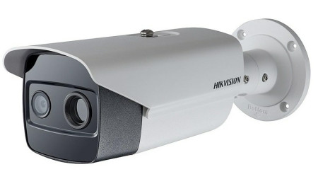 Биспектральная тепловизионная камера от Hikvision с совмещенным тепловизионным датчиком и оптическим объективом