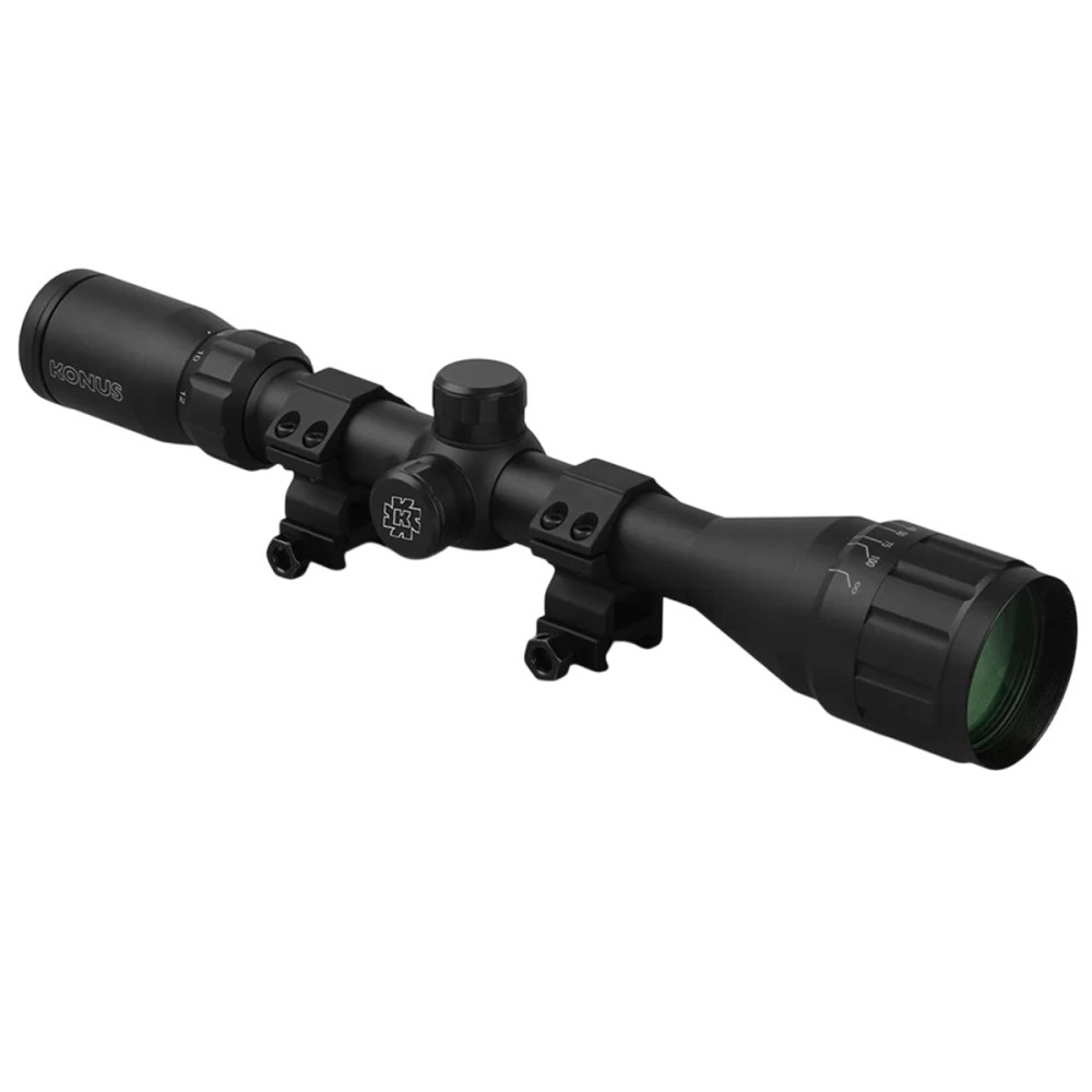 Оптический прицел KONUS FIGHTER 4-12x40 AO (с кольцами)