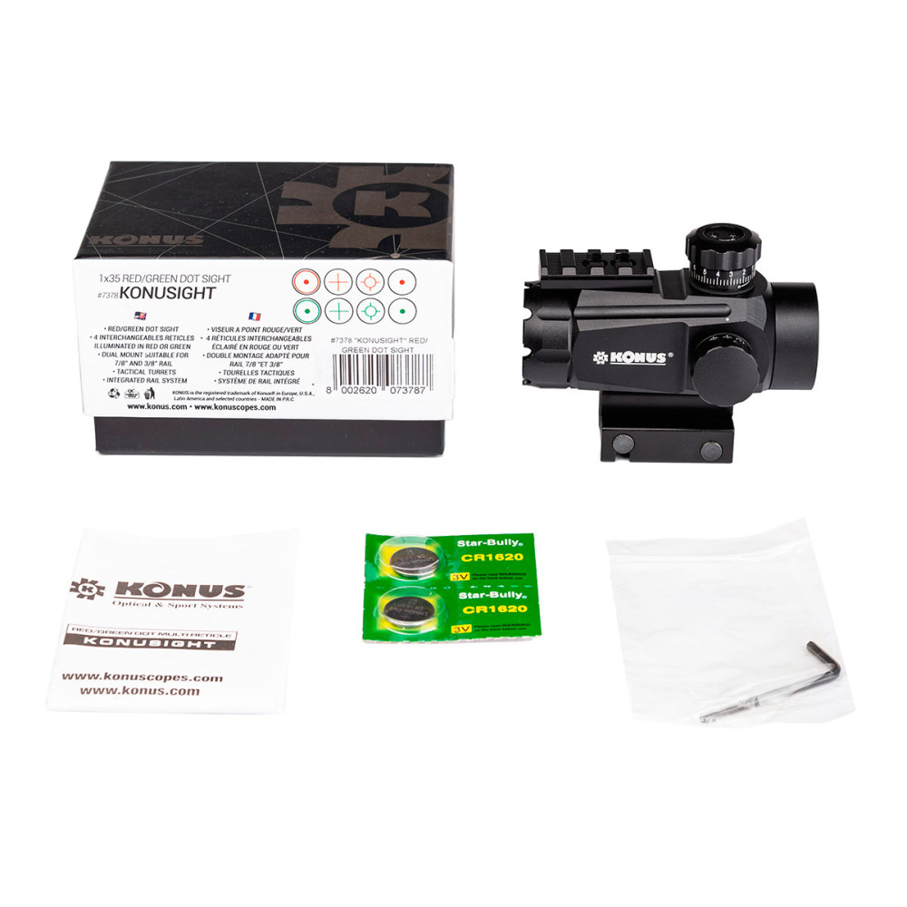 Коллиматорный прицел KONUS KONUSIGHT 1x35