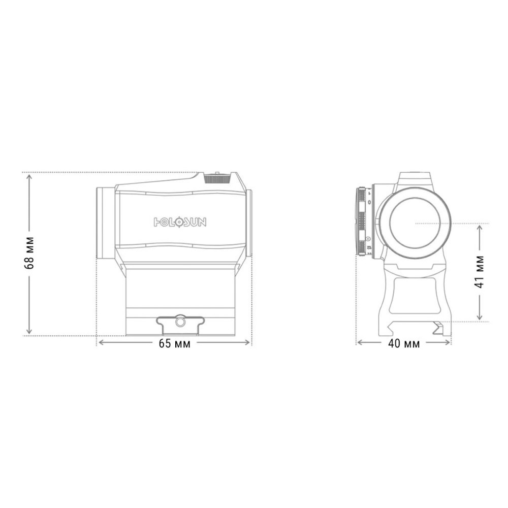 Коллиматорный прицел HOLOSUN HS503R