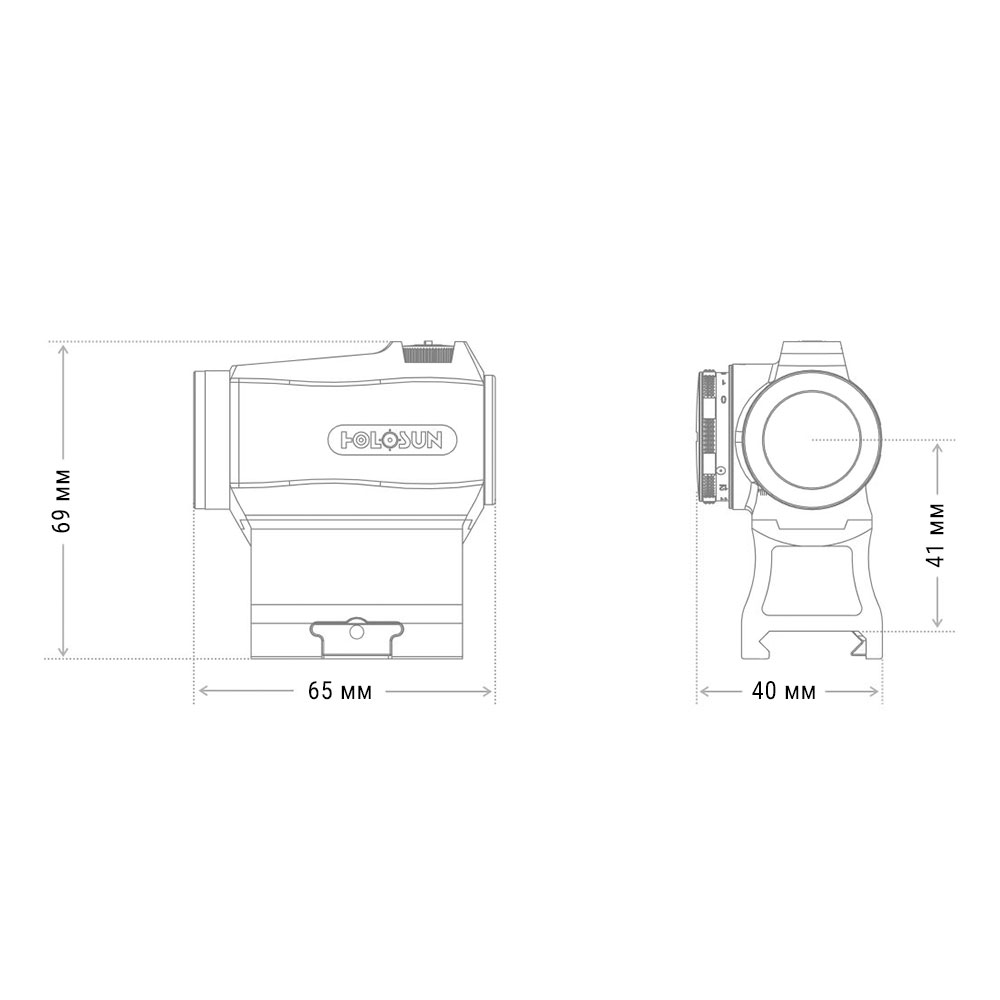 Коллиматорный прицел HOLOSUN HS403R