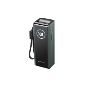 Павербанк EcoFlow RAPID Power Bank з кабелями 25000mAh зелений