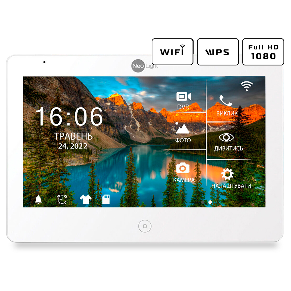 Комплект відеодомофона NeoLight Mezzo HD WF / Solo FHD Graphite