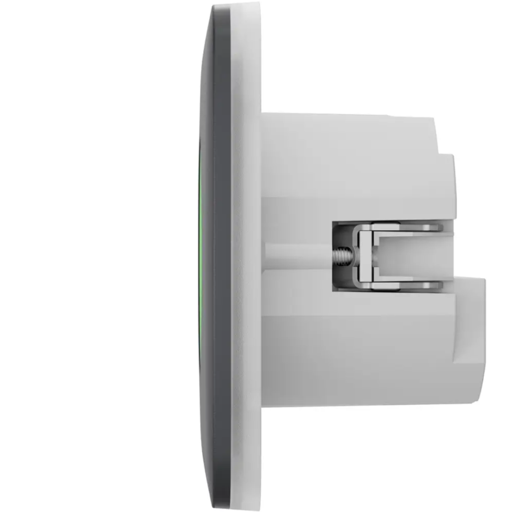 Умная встроенная розетка Ajax Outlet (type F) Jeweller graphite с функцией мониторинга потребления электроэнергии 