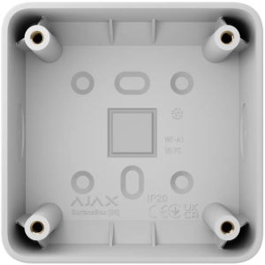 Коробка Ajax SurfaceBox white для зовнішнього монтажу одного пристрою LightSwitch чи Outlet (107589.293.WH)