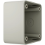Коробка Ajax SurfaceBox oyster для зовнішнього монтажу одного пристрою LightSwitch чи Outlet