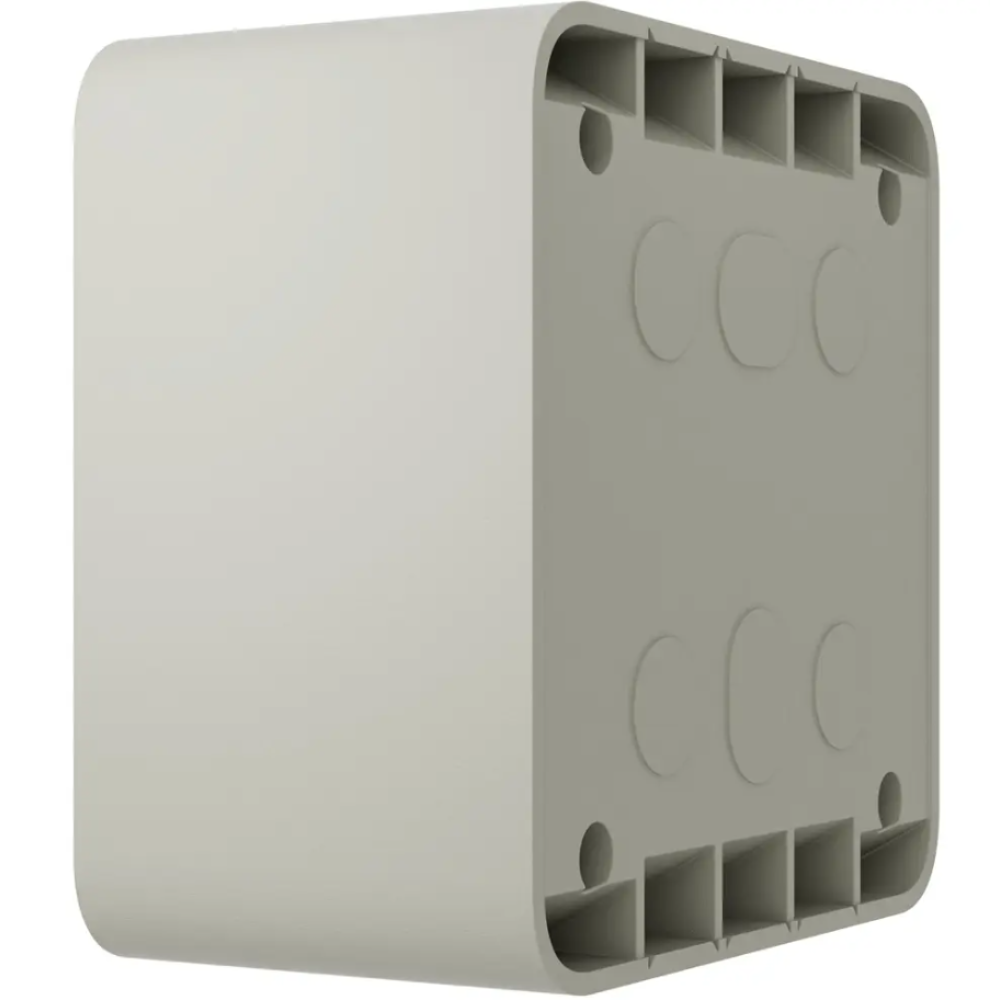 Коробка Ajax SurfaceBox oyster для зовнішнього монтажу одного пристрою LightSwitch чи Outlet