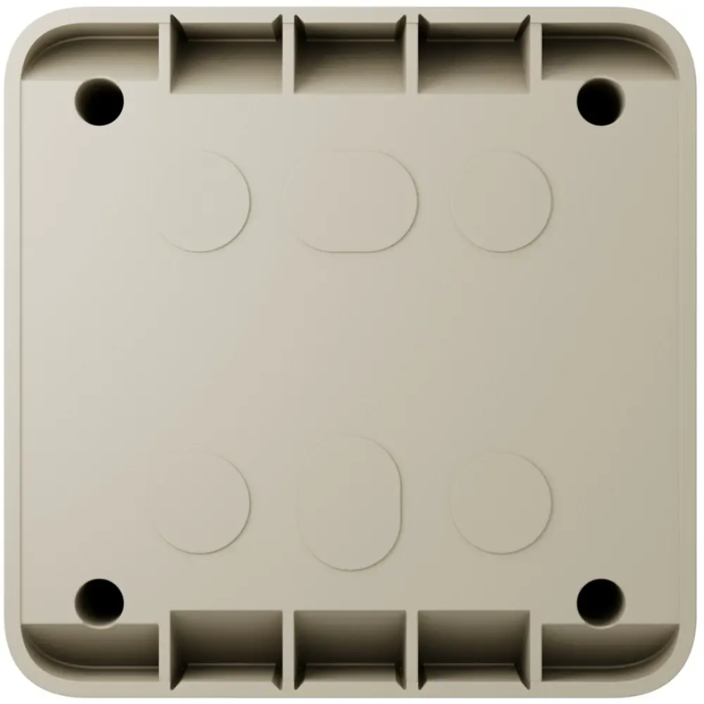 Коробка Ajax SurfaceBox ivory для зовнішнього монтажу одного пристрою LightSwitch чи Outlet
