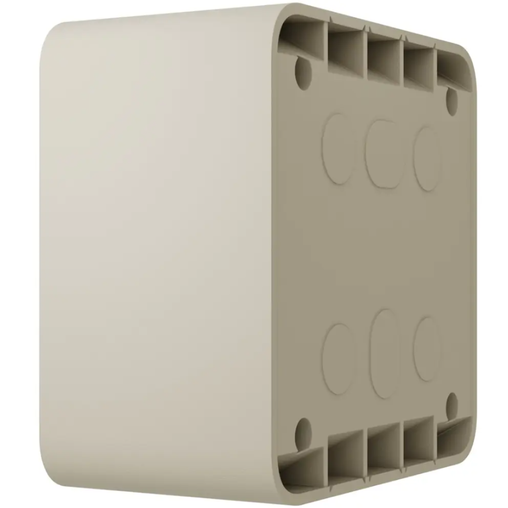 Коробка Ajax SurfaceBox ivory для зовнішнього монтажу одного пристрою LightSwitch чи Outlet