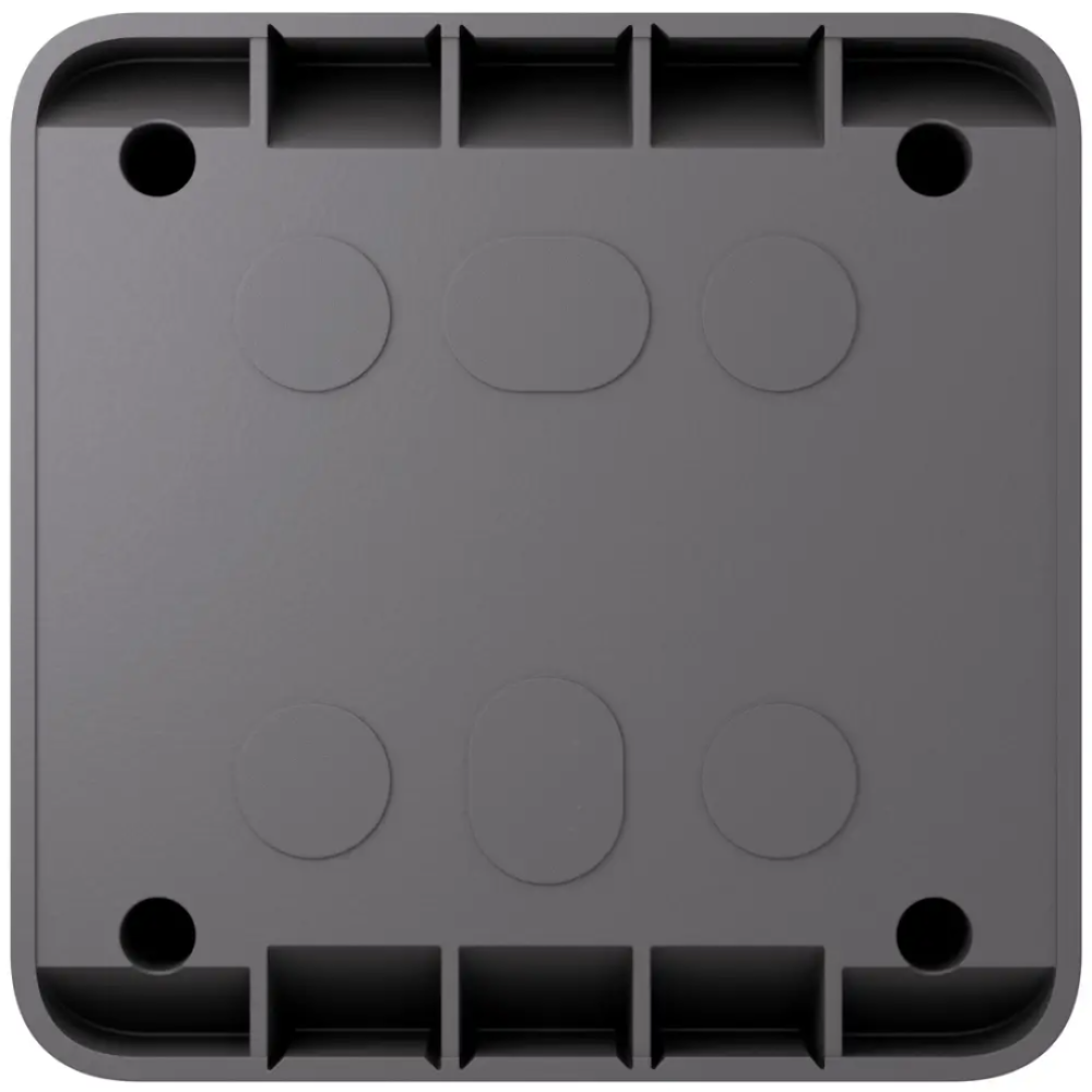 Коробка Ajax SurfaceBox grey для зовнішнього монтажу одного пристрою LightSwitch чи Outlet