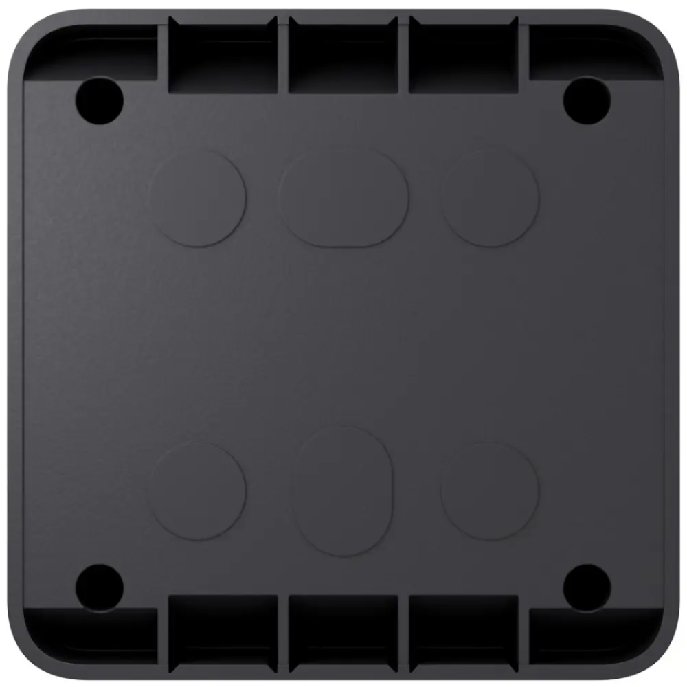 Коробка Ajax SurfaceBox graphite для зовнішнього монтажу одного пристрою LightSwitch чи Outlet