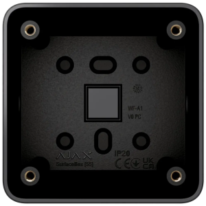 Коробка Ajax SurfaceBox black для зовнішнього монтажу одного пристрою LightSwitch чи Outlet