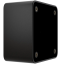 Коробка Ajax SurfaceBox black для зовнішнього монтажу одного пристрою LightSwitch чи Outlet