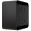 Коробка Ajax SurfaceBox black для зовнішнього монтажу одного пристрою LightSwitch чи Outlet
