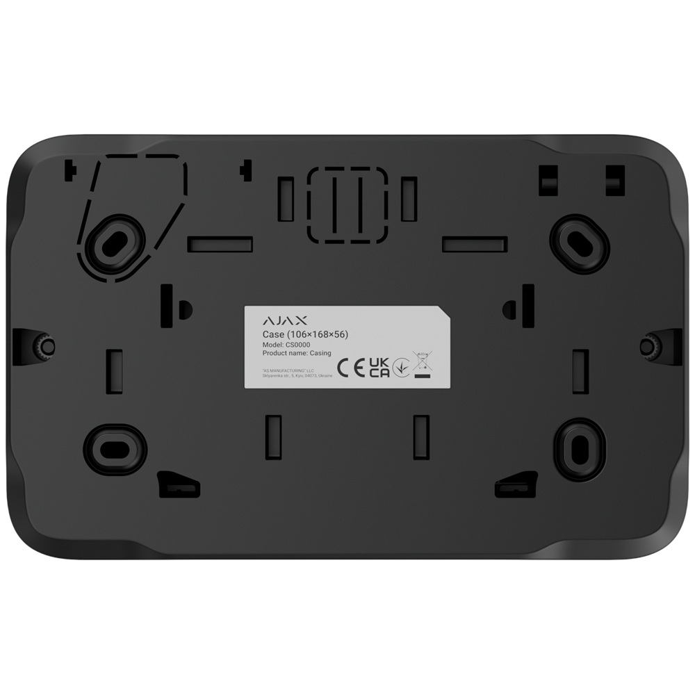 Корпус Ajax Case (106) Fibra black для защищенного проводного подключения устройств  (63139.186.BL)