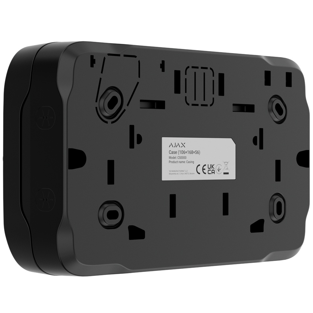 Корпус Ajax Case (106) Fibra black для защищенного проводного подключения устройств  (63139.186.BL)