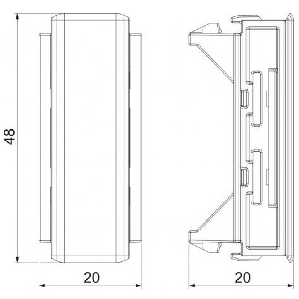 Декоративна заглушка кришки OBO Bettermann 100x53 мм Rapid 45 / ПК / АБС 6113030
