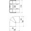 Наружный регулируемый угол OBO Bettermann 100x53 мм Rapid 45 GK-53100 (6113050)