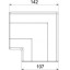 Крышка плоского угла OBO Bettermann 100x53 мм Rapid 45 / ПК / АБС 6113090
