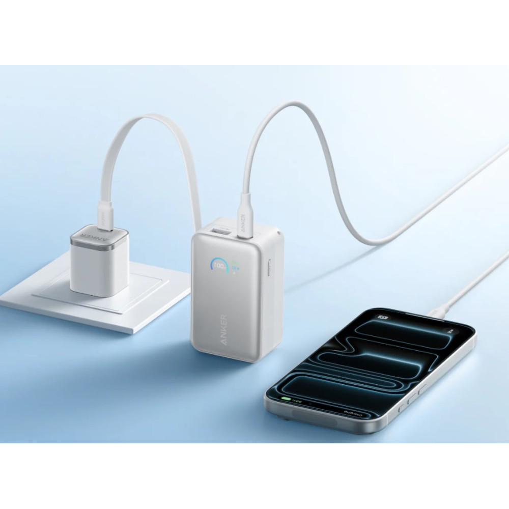 Павербанк Anker Nano 10000 мА·ч / 45 Вт White (A1638H21)