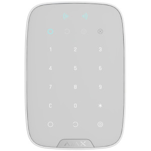 Бездротова сенсорна клавіатура Ajax KeyPad Plus Jeweller white (38253.83.WH1)