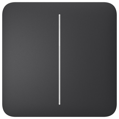 Умный двухклавишный выключатель света Ajax LightSwitch 2-gang Jeweller graphite