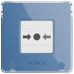 Беспроводная программируемая кнопка Ajax ManualCallPoint Jeweller (Blue) с механизмом сброса (71254.171.NC1)