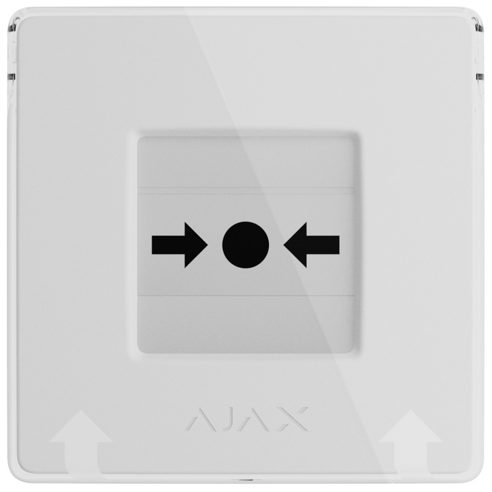 Бездротова програмована кнопка Ajax ManualCallPoint Jeweller (White) з механізмом скидання  (87645.171.NC1)
