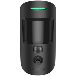 Бездротовий датчик руху Ajax MotionCam (PhOD) Jeweller black з підтримкою фотоверифікації